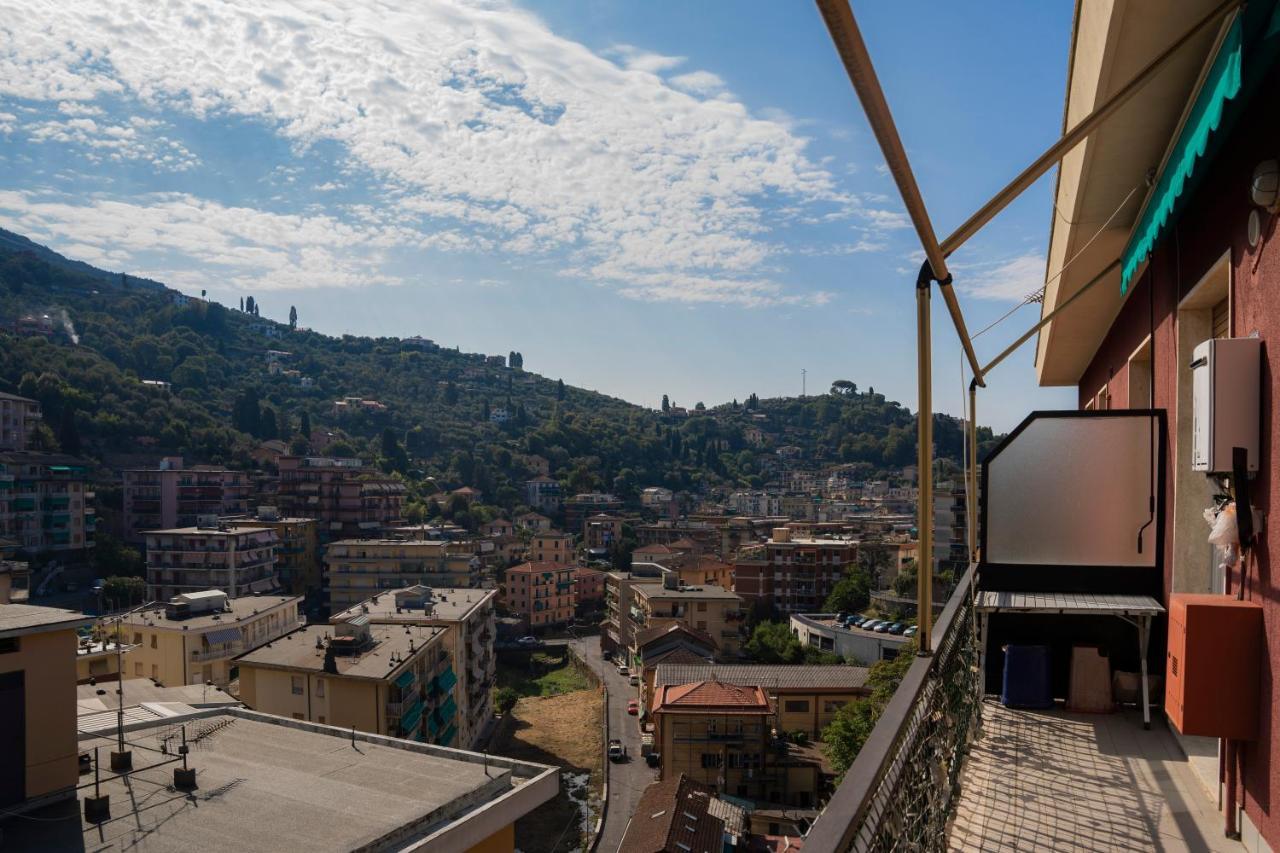073 - Casa Rapallo Con Attico Privato, 10 Minuti Mare Spiaggie A Piedi Extérieur photo